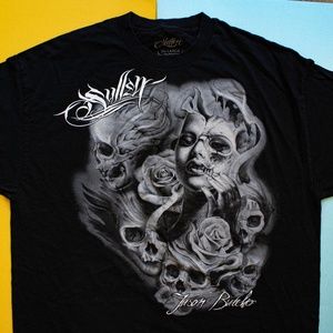 Sullen B&W Graphic XXL Black T-shirt